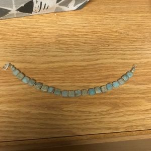 Blue opal stone bracelet